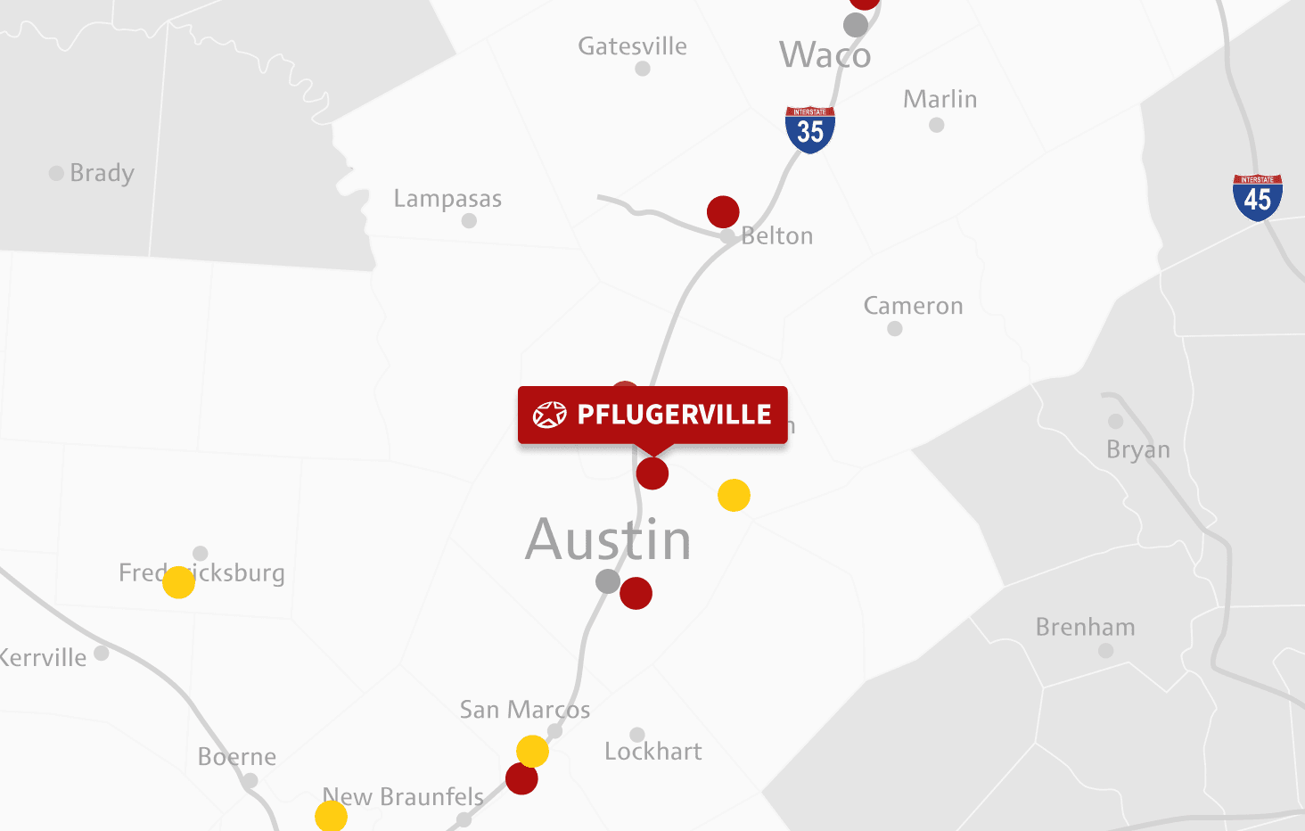 Map of Pflugerville location