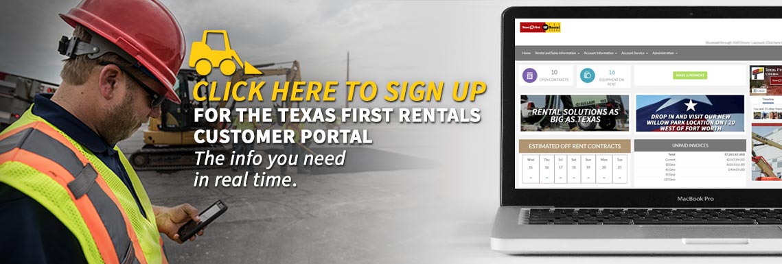 Texas First Rentals Customer Portal